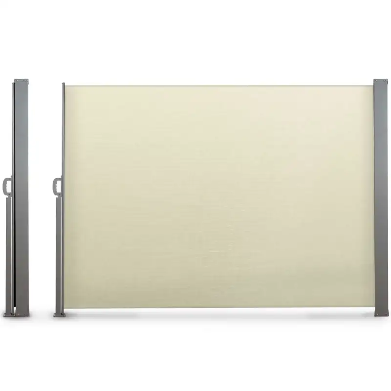 Paravent rétractable 1,8x3m crème
