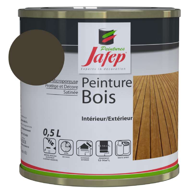Peinture bois taupe Jafep - Jafep - 14,99€ Peinture bois taupe Jafep