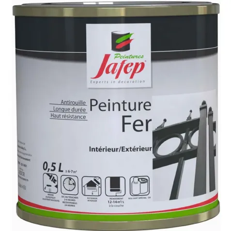 Peinture Fer Noir Antirouille JAFEP 