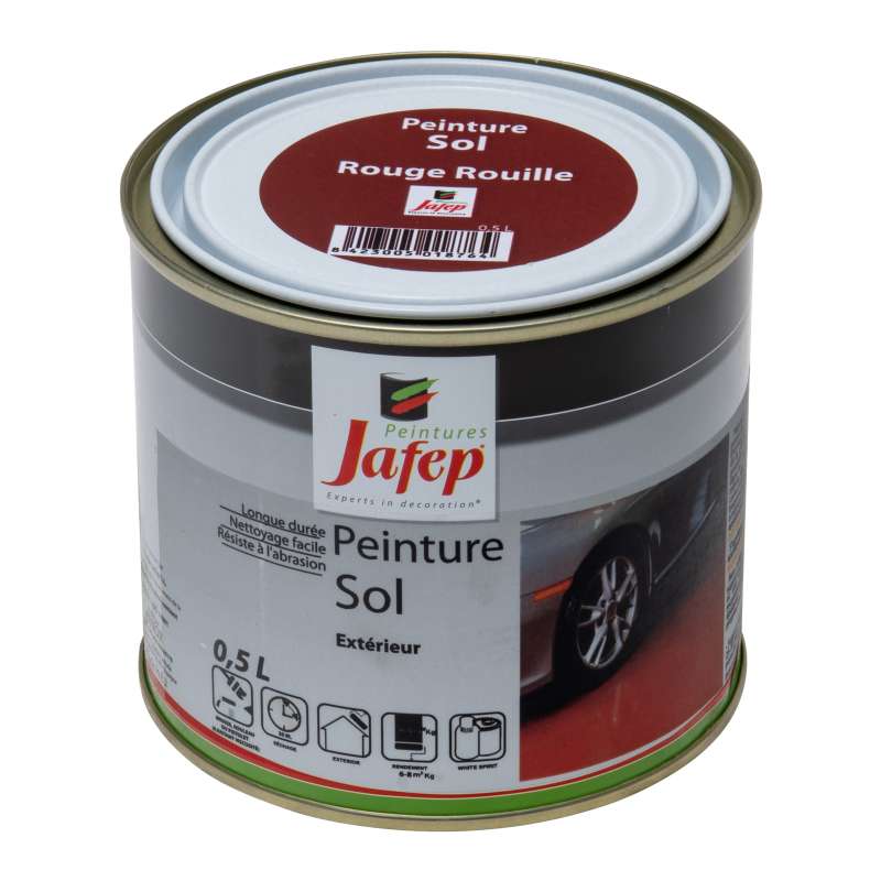 Peinture sol rouge rouille Jafep - Jafep - 11,99€ Peinture sol rouge rouille Jafep