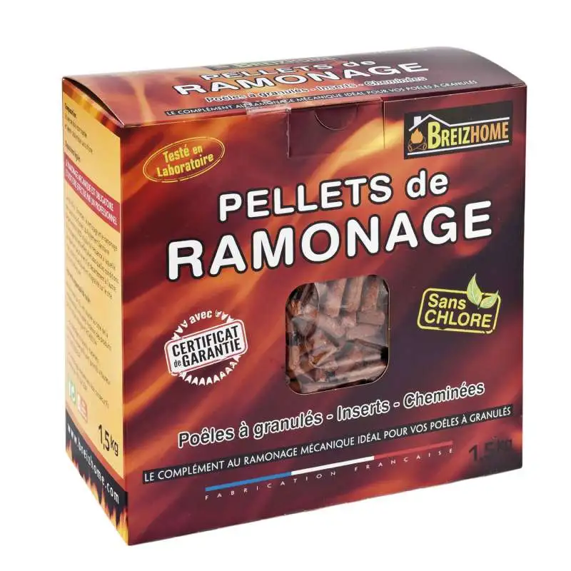 Pellets de ramonage sans chlore