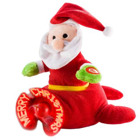 Peluche avion et père noel chantant