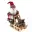 Père Noël musical  poussant sa luge