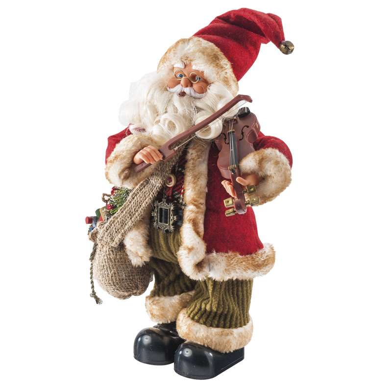 Père Noel musical jouant du violon