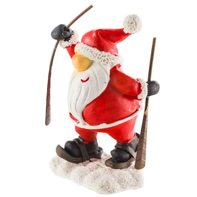 Père noel raquettes 1bras en haut 11.5cm
