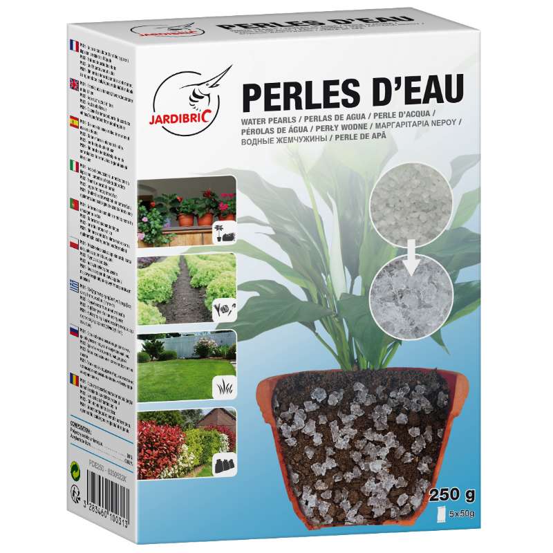 Perles d'eau pour plantes et fleurs - 250 g - Provence Outillage