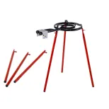 Lot de 3 pieds ronds pour brûleur paëlla 400 mm - Vaello