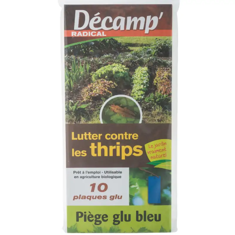 Piège naturel bleu à glu bleu contre les thrips
