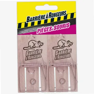 Pièges à Souris en Bois - Lot de 2