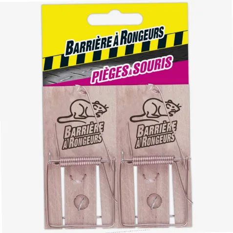 Pièges à Souris en Bois - Lot de 2