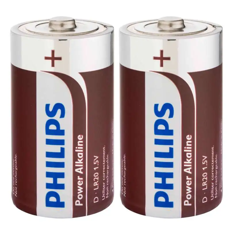 Pile Philips lr20 alcaline 2pcs