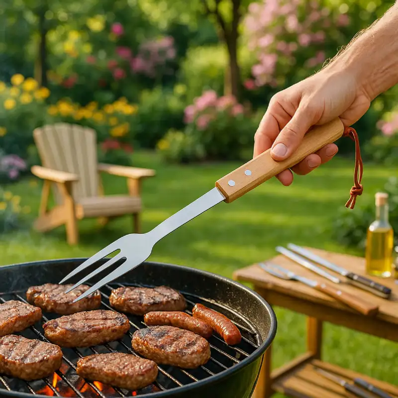 Fourchette de barbecue WERKA PRO en acier inoxydable
