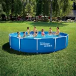 Piscine tubulaire bleu ø 4,57m x84cm Summer Waves