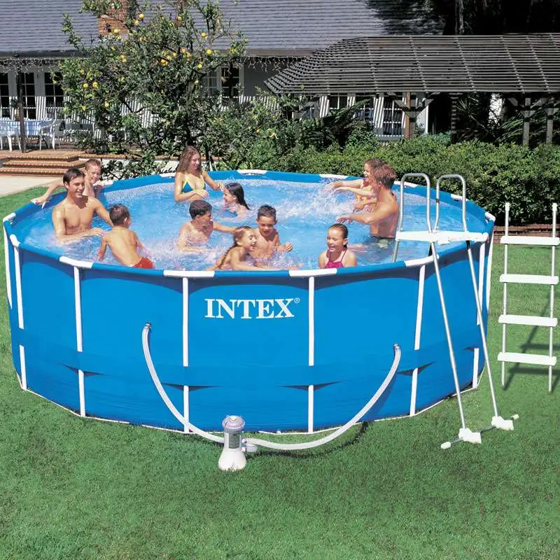 Piscine tubulaire métal  Intex Ø 4,57 m