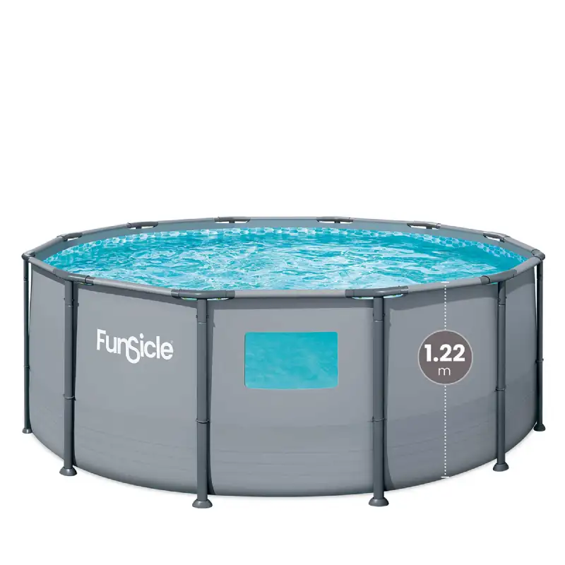 Piscine tubulaire ronde à hublot Funsicle Ø 3,66m x h1,22m