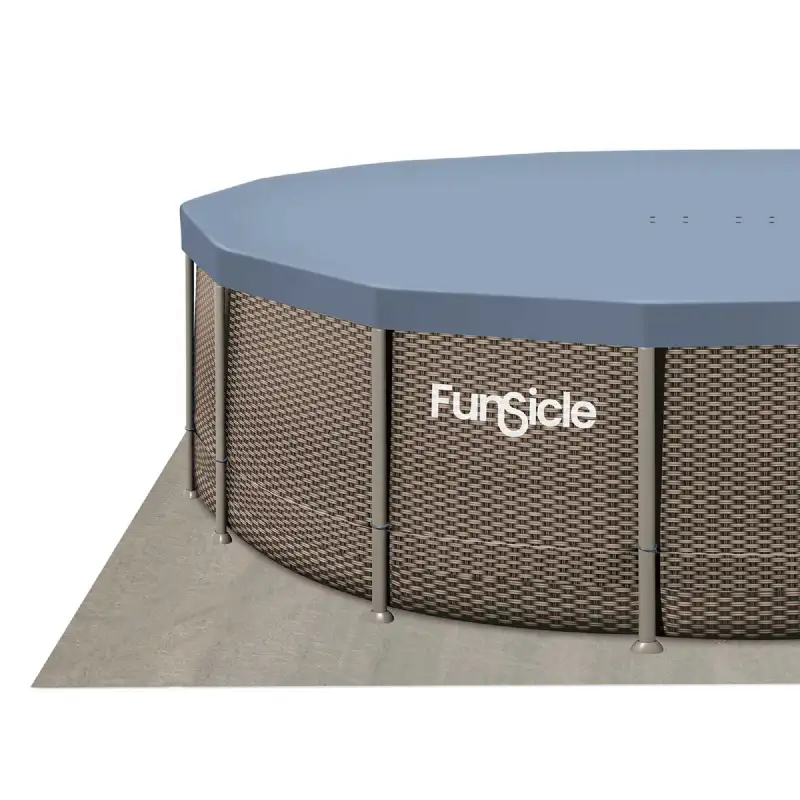 Piscine tubulaire ronde Funsicle marron Ø 4,57m x h1,22m