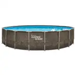 Piscine tubulaire aspect tréssé (Ø6,10 x1,22m)Summer Waves