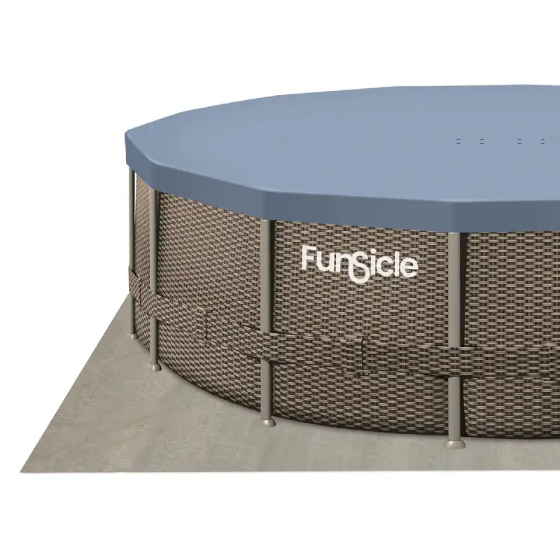 Piscine tubulaire ronde Funsicle marron Ø 4,57m x h1,22m