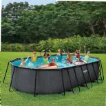 Piscine tubulaire ovale Oasis Designer™ Funsicle Dark (6,10 x 3,66 x 1,22m)
