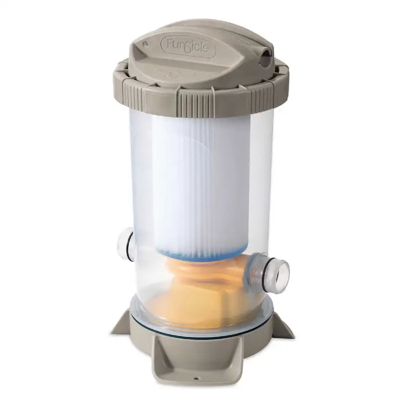 Piscine tubulaire ronde Funsicle marron Ø 4,57m x h1,22m