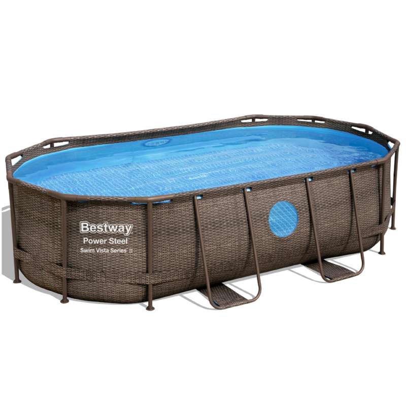 Piscine tubulaire ovale Power Steel Vista (4,27x2,5x1m)