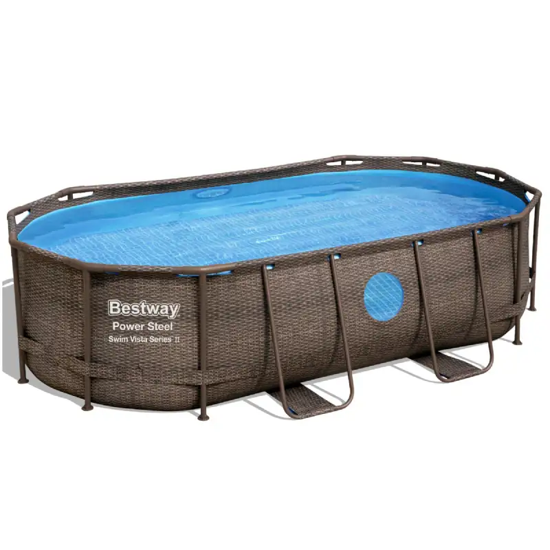 Piscine tubulaire ovale Power Steel Vista (4,27x2,5x1m) 