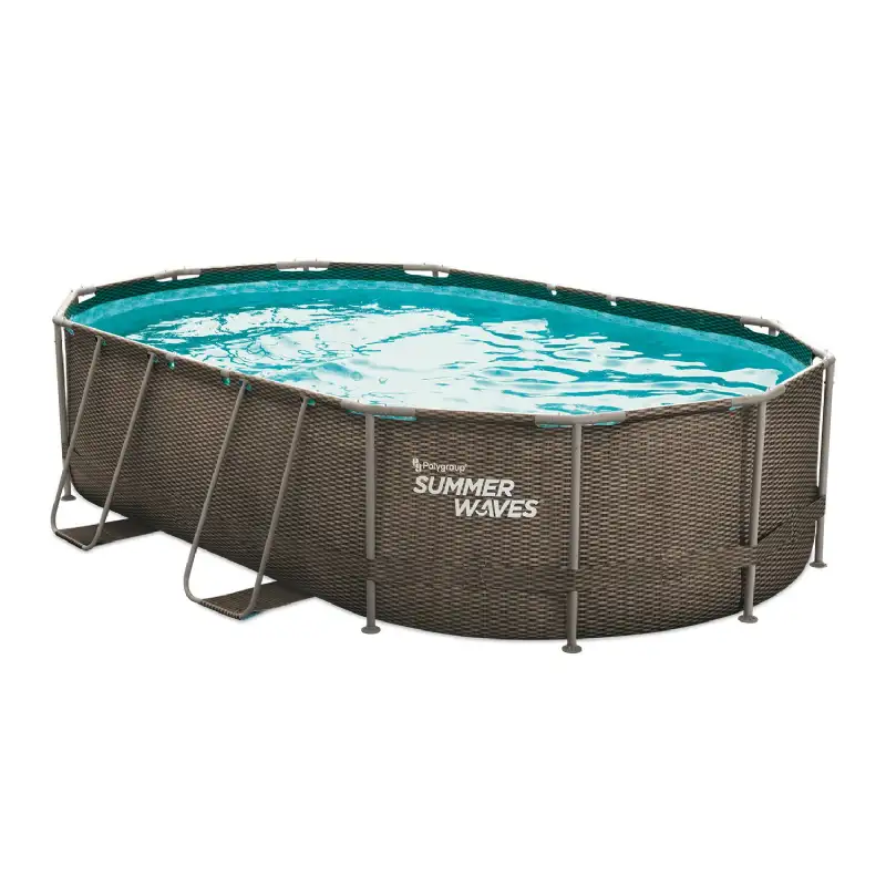 Piscine tubulaire aspect tressé 4,88x3,05x1,07m SUMMER WAVES
