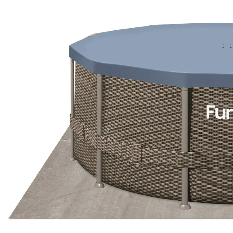 Piscine tubulaire ronde Funsicle marron Ø 3,66m x h1,22m
