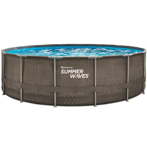 Piscine tubulaire ronde aspect tréssé (Ø4,88x1,22m) Summer Waves - Summer Waves - 335,92€ Piscine tubulaire ronde aspect tréssé (Ø4,88x1,22m) Summer Waves