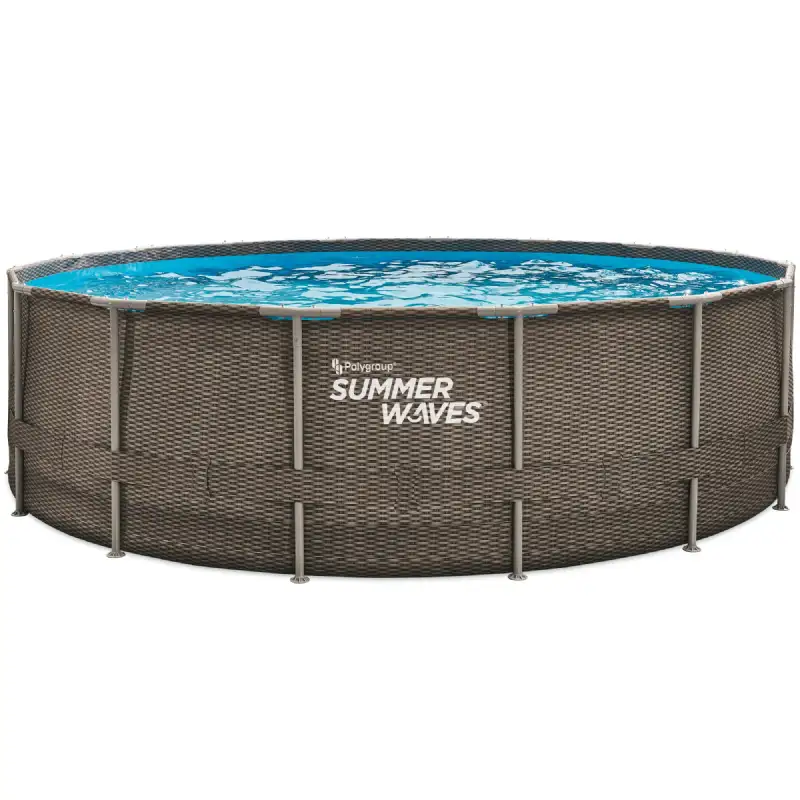 Piscine tubulaire ronde aspect tréssé (Ø4,88x1,22m) Summer Waves