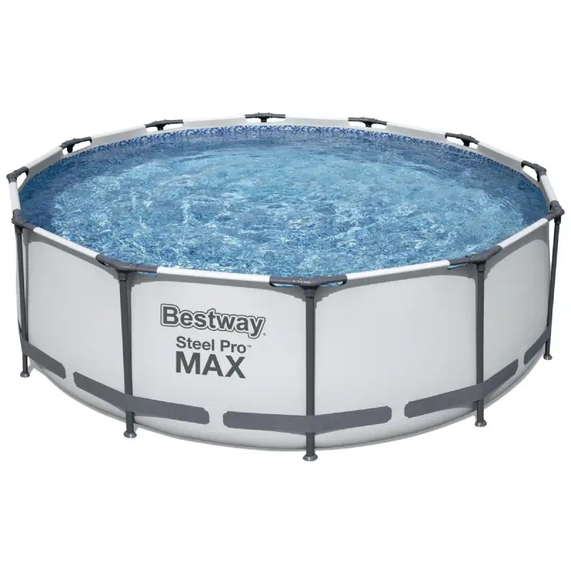 Piscine tubulaire ronde (Ø3,66x1m) grise Bestway
