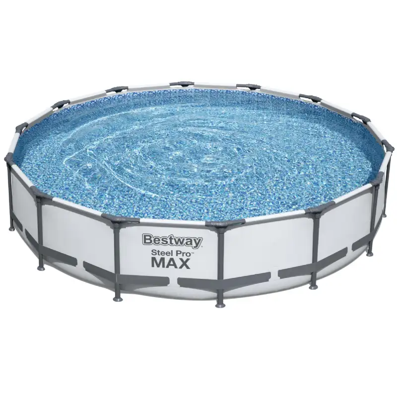 Piscine tubulaire ronde (Ø4,27x0,84 m) grise Bestway