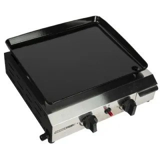 Plancha à gaz 2 brûleurs WERKA PRO