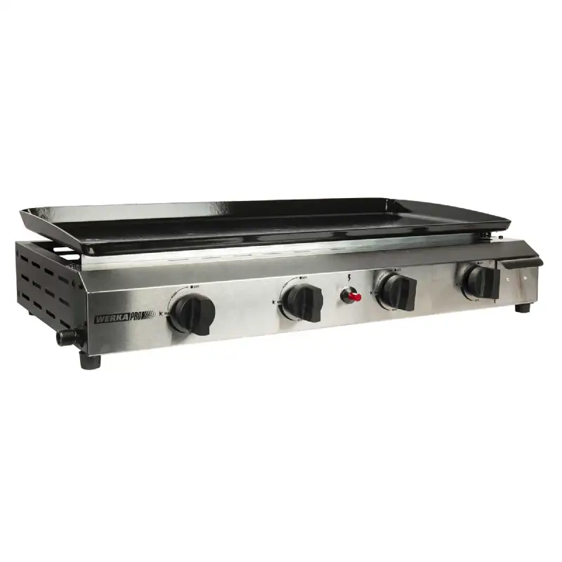 Plancha à gaz  4 brûleurs WERKA PRO