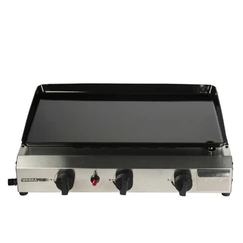 Plancha à gaz 3 brûleurs WERKA PRO