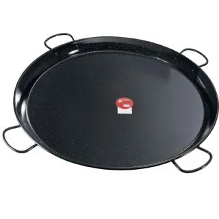 Plat à paella en métal émaillé