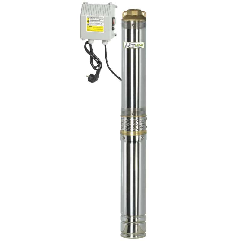 Pompe immergée pour grande profondeur de 10 turbines - Ribiland - 320,99€ Pompe immergée pour grande profondeur de 10 turbines
