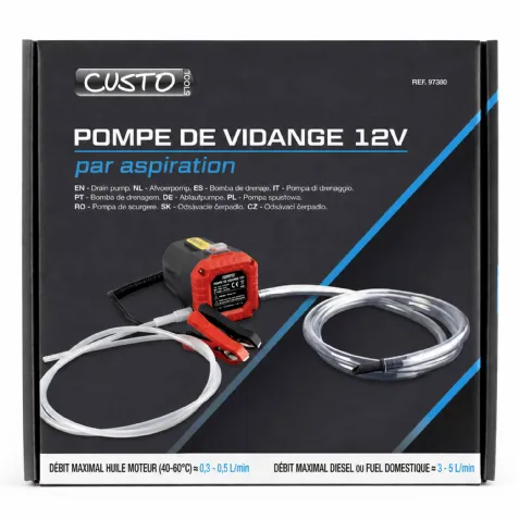 Pompe de vidange à huile 12 volts