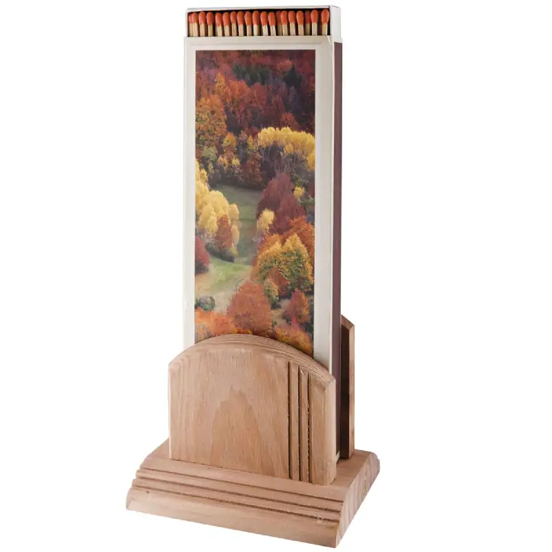 Porte allumettes bois