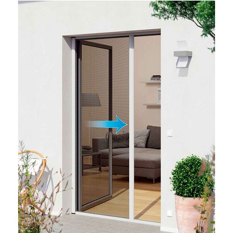 Porte moustiquaire automatique blanc