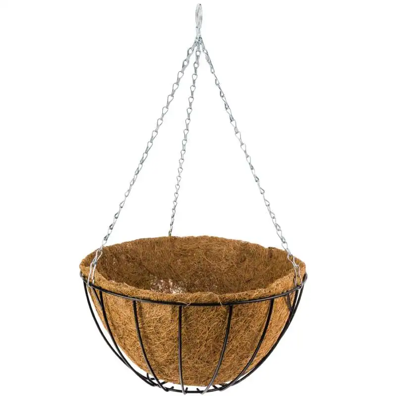 Porte plante suspendu + fibre coco 30cm