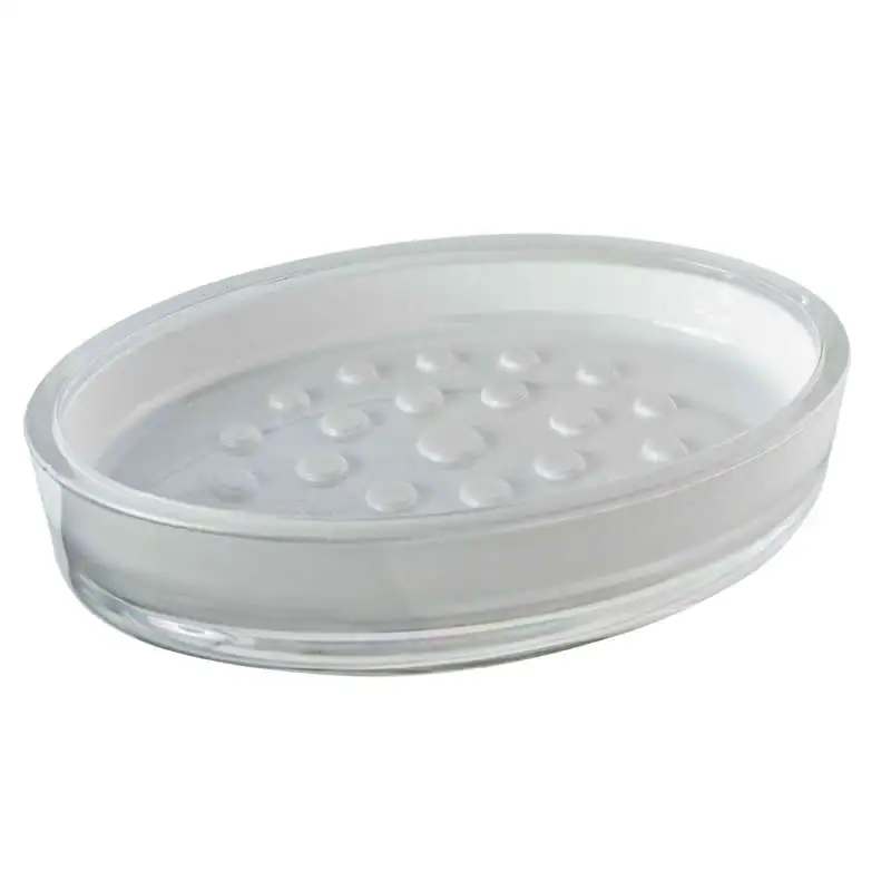 Porte savon acrylique blanc