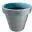 Pot de fleurs rond Bleu / Gris