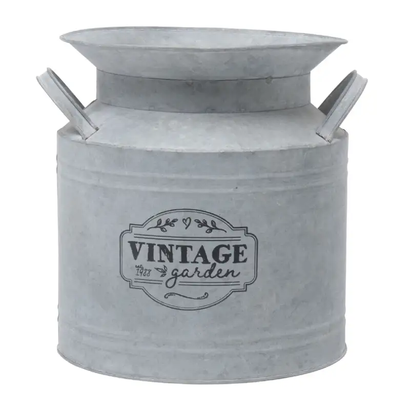 Pot de lait décoratif en zinc
