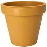 Pot de fleurs  couleur moutarde (plusieurs diamètres)