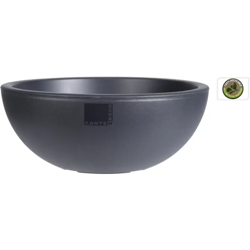 Pot de fleur d40x16cm anthracite
