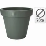 Pot de fleurs rond vert
