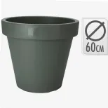 Pot de fleurs rond vert