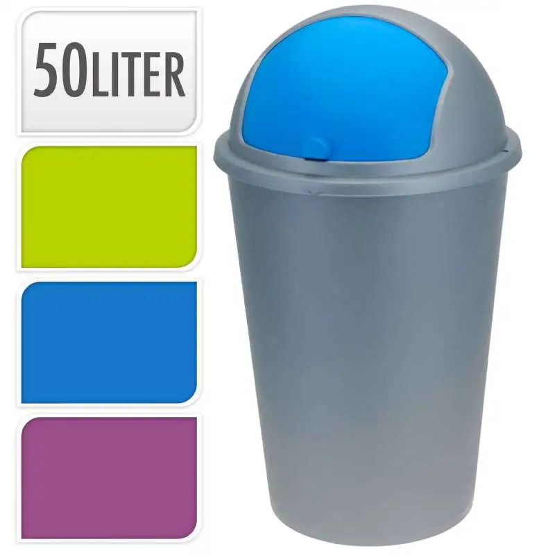 Poubelle avec couvercle 50litres