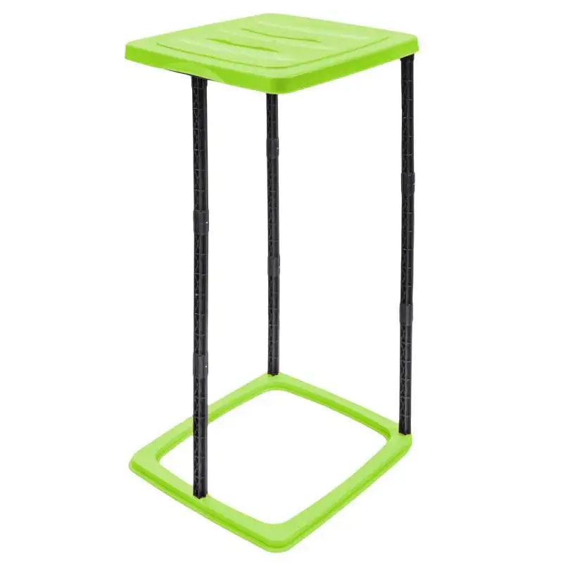 Poubelle couvercle pliable 60L verte